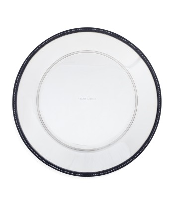 Assiette de Présentation Wyatt Cuir Navy Fin de série