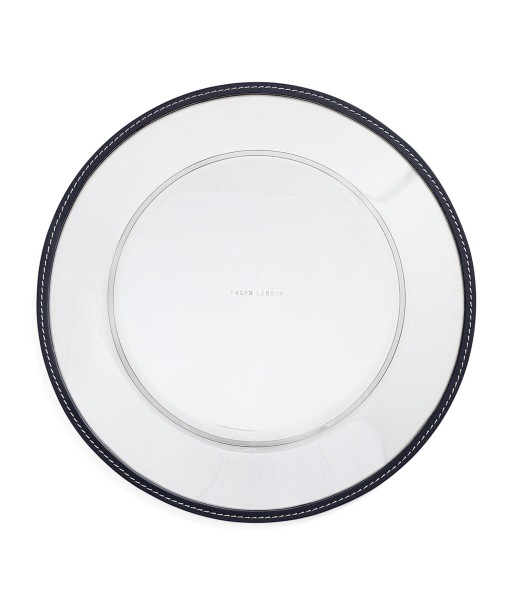 Assiette de Présentation Wyatt Cuir Navy Fin de série