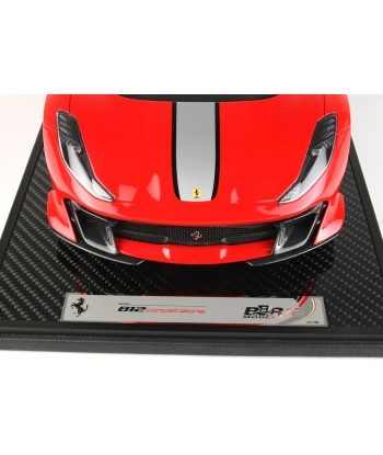 Maquette Ferrari 812 Competizione Silver Stripe le des métaux précieux