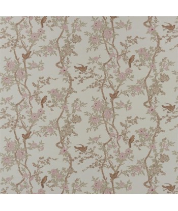 Tissu RL Marlowe Floral Silk Latte À commander