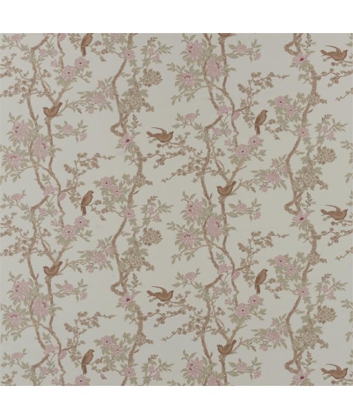 Tissu RL Marlowe Floral Silk Latte À commander