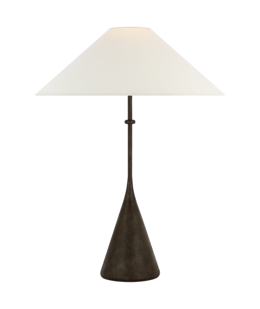 Lampe de table Zealous 30'' Bronze et Lin 2 - 3 jours ouvrés.