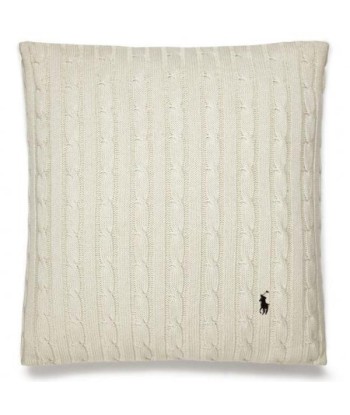 Cream Cotton Cable Cushion du meilleur 