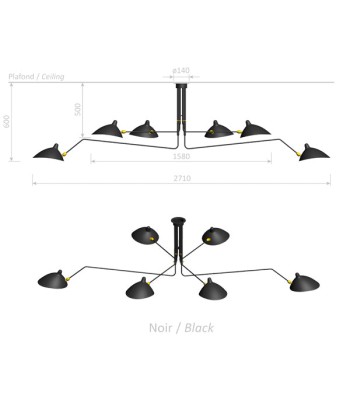 Swivel Ceiling Light 6 Arms sur le site 