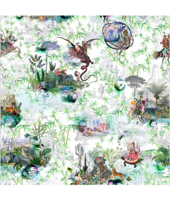 CL Reveries Boxwood Green Wallpaper la chaussure