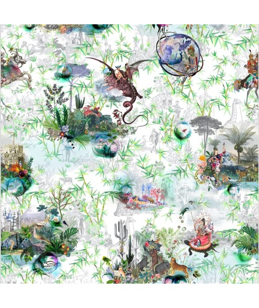 CL Reveries Boxwood Green Wallpaper la chaussure