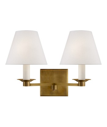 Evans Double Brass Wall Lamp la colonne vertébrale