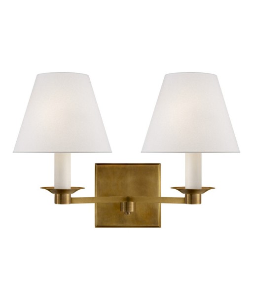 Evans Double Brass Wall Lamp la colonne vertébrale