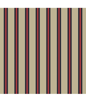 Tissu RL Cricket Stripe Red ou a consommer sur place