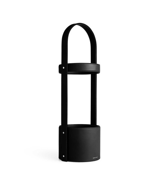 Brennan Umbrella Stand Black Leather vous aussi creer 