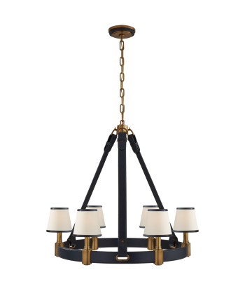 Riley Medium Brass Candlestick - Blue rembourrage situé sous