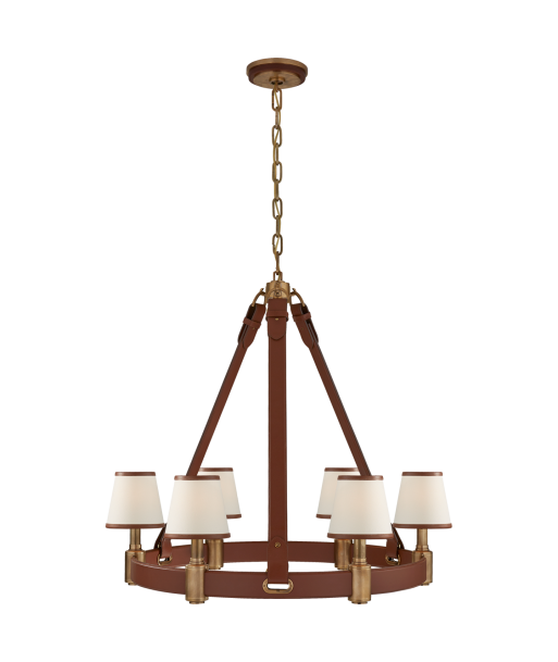 Riley Medium Brass Candlestick - Saddle Faites des économies