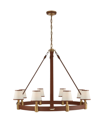 Riley Large Candlestick - Brass - Saddle ouvre sa boutique