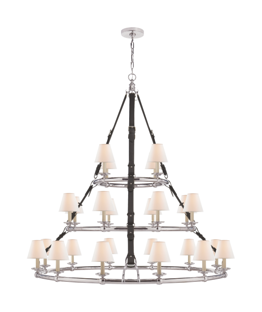 Triple Westbury Nickel Candlestick - Chocolate de l' environnement