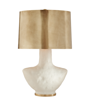 Armato Table Lamp Small model - White Ceramic and Burnished Brass JUSQU'A -70%! 