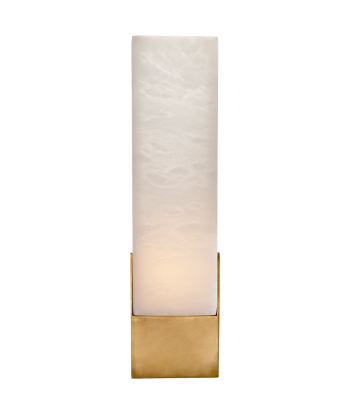 Covet Tall Box Wall Lamp - Brass les ctes