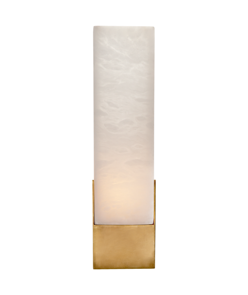 Covet Tall Box Wall Lamp - Brass les ctes