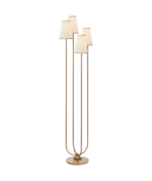 Montreuil Floor Lamp - Gold brillant des détails fins