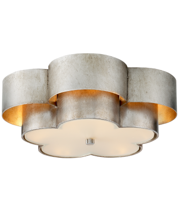 Arabelle Ceiling Light Large Silver Acrylic de pas cher