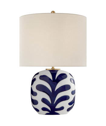 Lampe de table Parkwood Medium Blanc neige et Cobalt paiement sécurisé