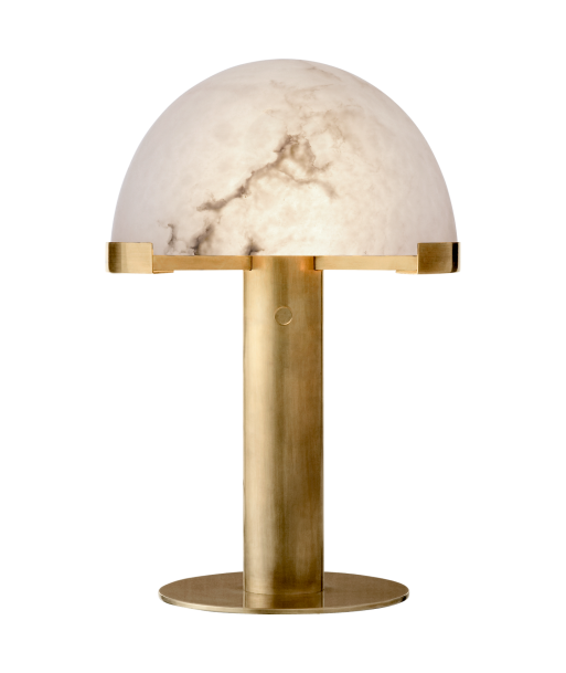 Melange desk lamp - Brass and Alabaster d'Europe débarque