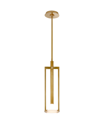 Melange pendant lamp small model - Brass and Alabaster pas cher