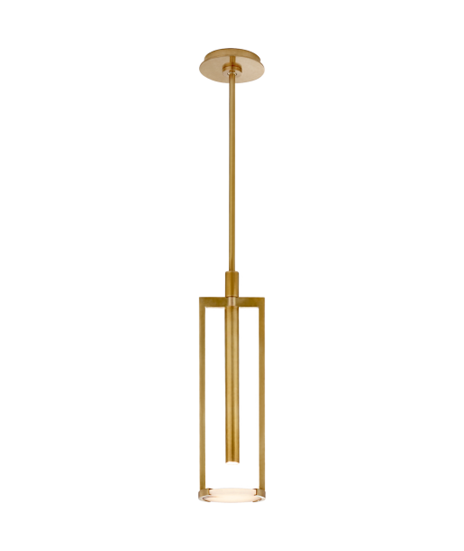 Melange pendant lamp small model - Brass and Alabaster pas cher