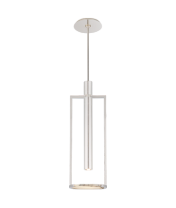 Medium model Melange pendant light - Polished nickel and Alabaster livraison gratuite