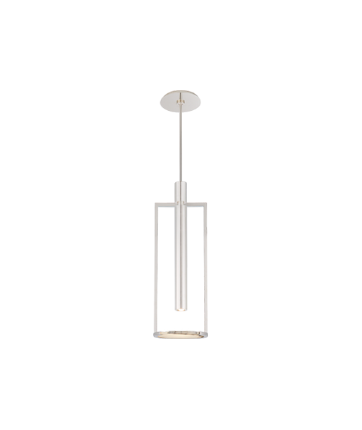 Medium model Melange pendant light - Polished nickel and Alabaster livraison gratuite