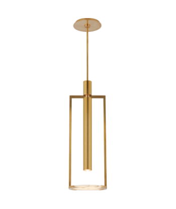 Medium model Melange pendant light - Brass and Alabaster JUSQU'A -70%! 