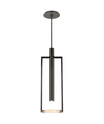 Medium model Melange pendant light - Bronze and Alabaster l'évolution des habitudes 