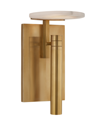 Melange wall light with floating disc - Brass and Alabaster 2024