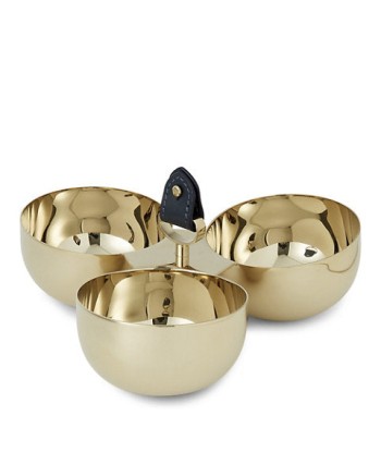 Triple Gold and Navy Wyatt Appetizer Bowl vous aussi creer 