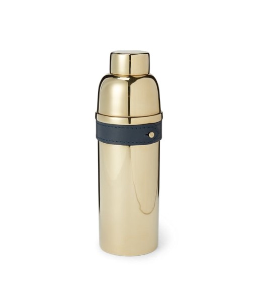 Gold and Navy Wyatt Cocktail Shaker Pour