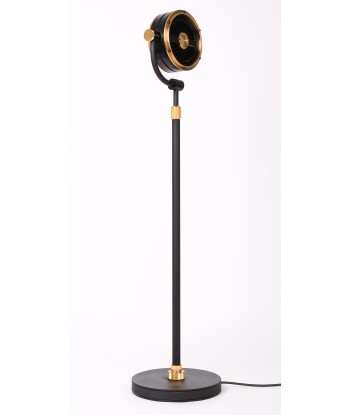 Corduroy III OAS Floor Lamp Black and 24k Gold Les magasins à Paris