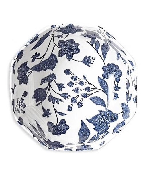 Garden Vine Indigo octagonal salad bowl le concept de la Pate a emporter 