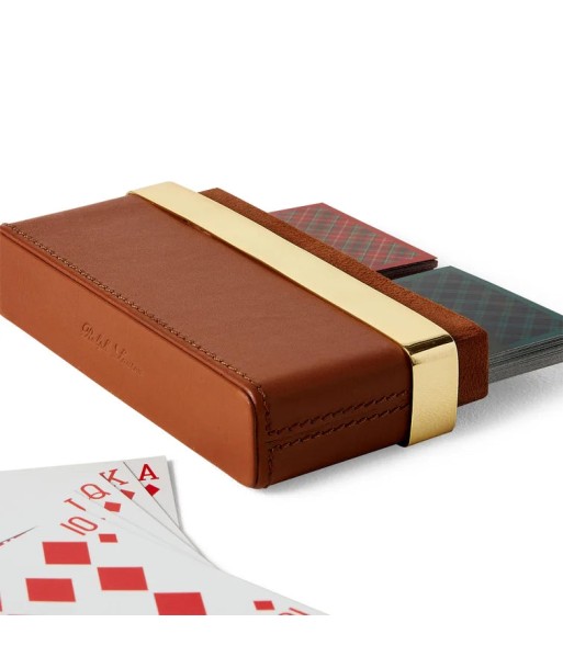 Leather case and WESTOVER cards de pas cher