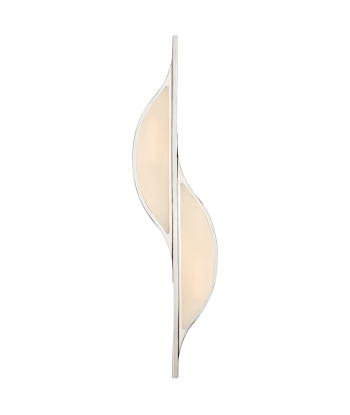 Avant Large curved frosted glass wall light - Nickel 2023