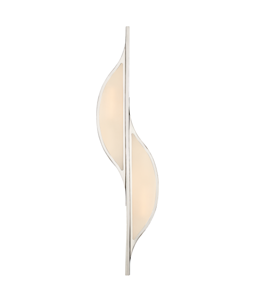 Avant Large curved frosted glass wall light - Nickel 2023