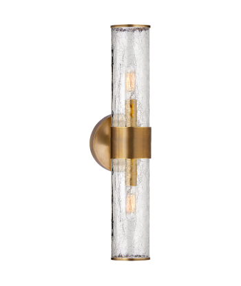 Liaison Medium cracked glass wall light - Brass prix