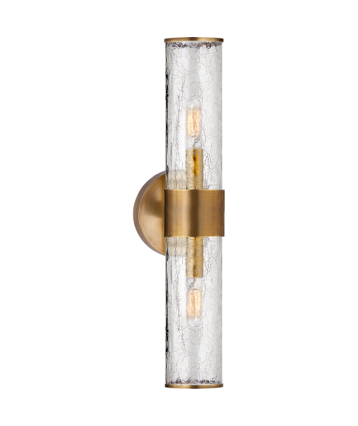 Liaison Medium cracked glass wall light - Brass prix