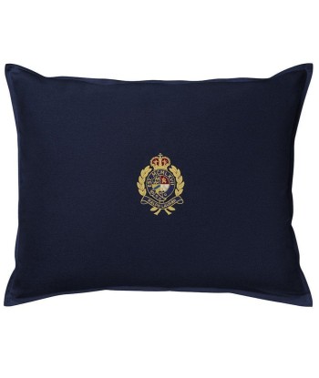 RL Crest Cushion Navy Blue Véritable concentré