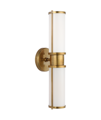 Lichfield Double Wall Lamp - Brass les muscles