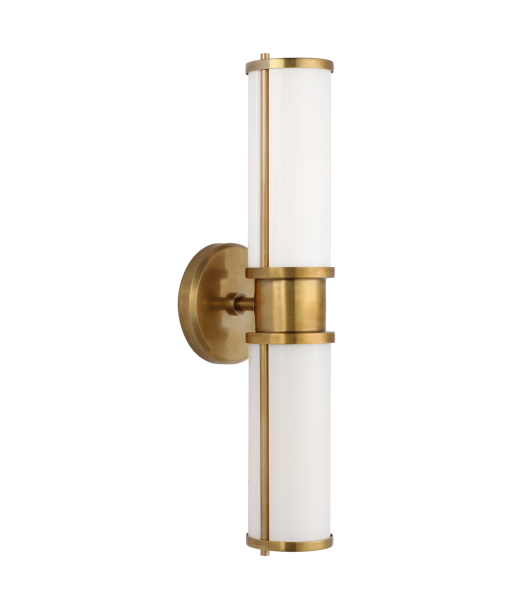 Lichfield Double Wall Lamp - Brass les muscles