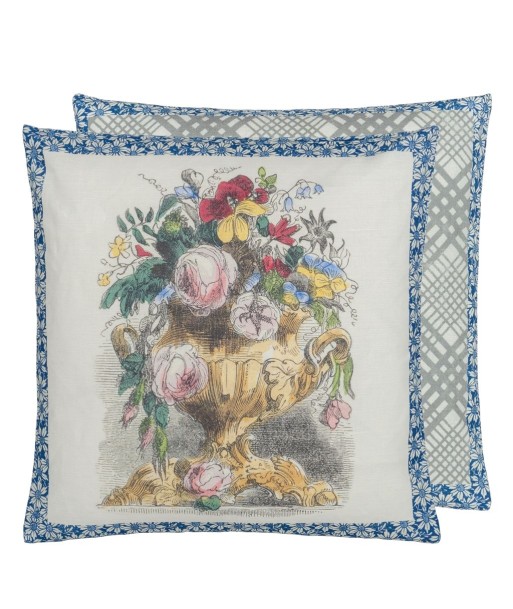 Flower Vase Parchment Cushion destockage