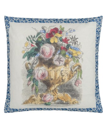 Flower Vase Parchment Cushion destockage