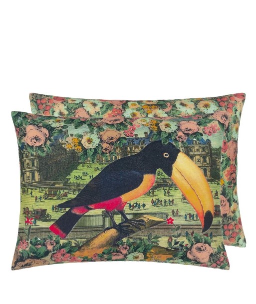 Sepia Floral Toucan Cushion prix