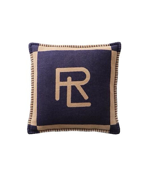 Northam Camel Navy Cushion brillant des détails fins