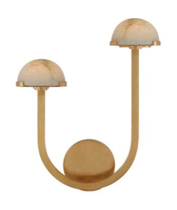 Pedra Wall Lamp 15'' Asymmetrical Left - Brass une grave pollution 