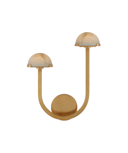 Pedra Wall Lamp 15'' Asymmetrical Left - Brass une grave pollution 